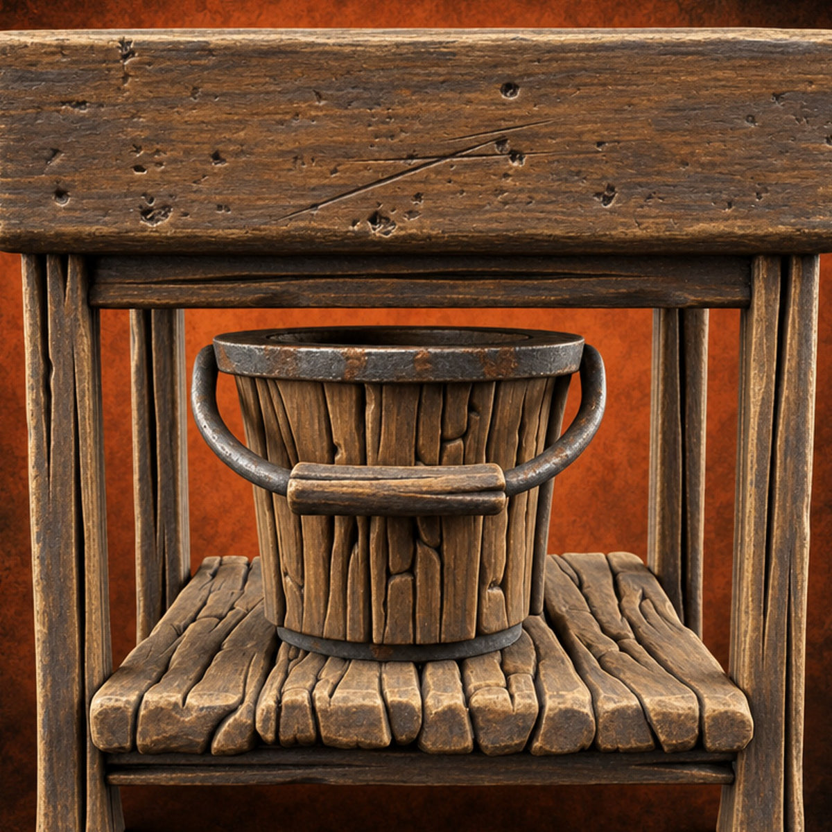 Strays Waiting Wooden Veterinarian Furniture E — painted concept preview (terrain supplied unpainted)