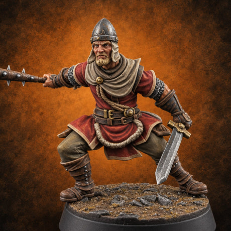 Muster Roll Misfits Human Soldier B — painted concept preview (miniature supplied unpainted)