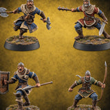 Muster Roll Misfits Human Soldiers — painted concept preview (miniature supplied unpainted)