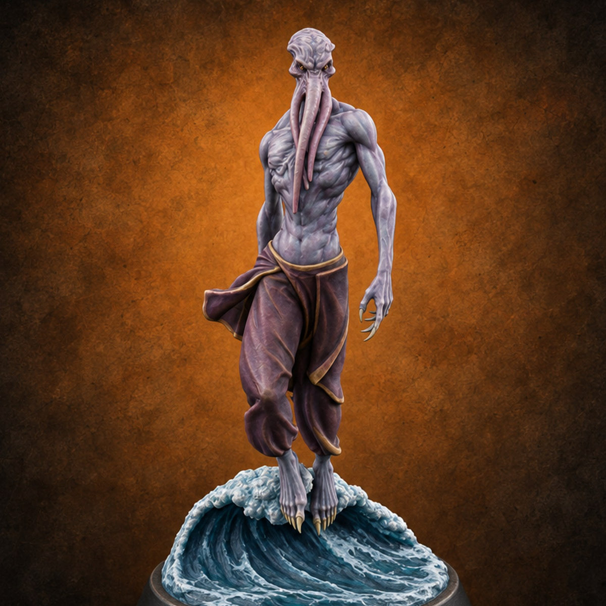 Riding the Wave In Mind Flayer Wave Rider — painted concept preview (miniature supplied unpainted)