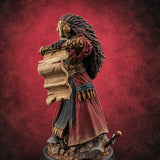The Lesson Turns Lethal Human Warmage D — painted concept preview (miniature supplied unpainted)