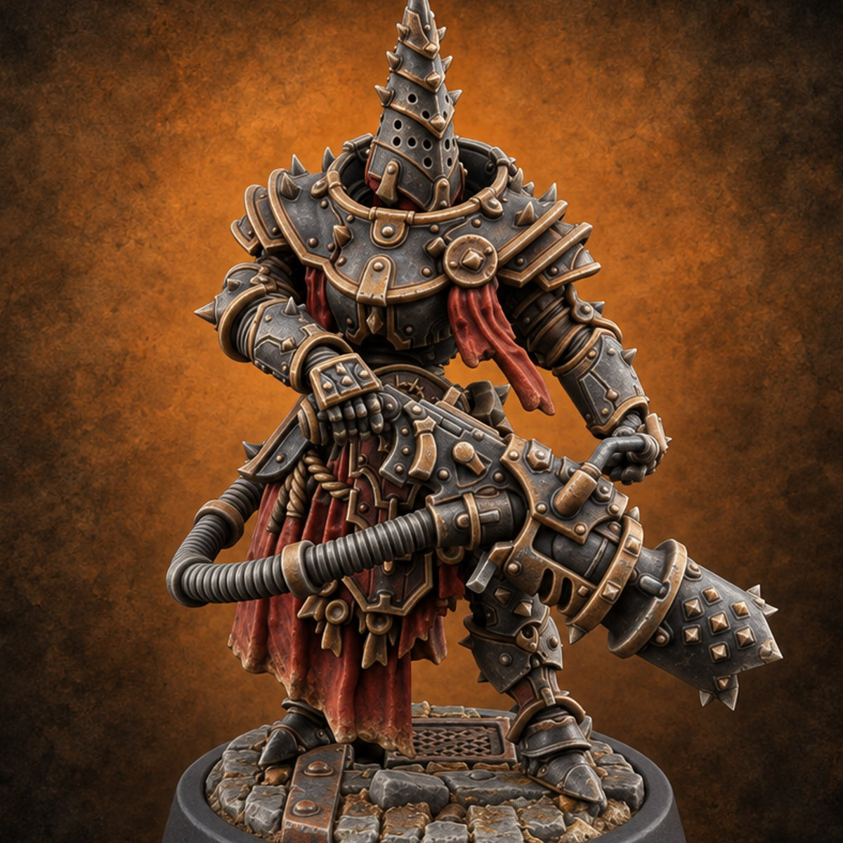 Appeal Denied at Dawn Human Spiked-Armour Executioner C — painted concept preview (miniature supplied unpainted)