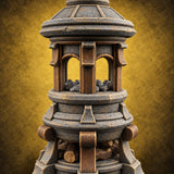 Steam Rises, Shoulders Drop Ornate Bathhouse Terrain C — painted concept preview (terrain supplied unpainted)