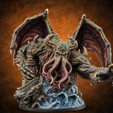 Lighthouse Keeper's Worst Night Cthulhu Winged Tentacle-Faced Horror — painted concept preview (miniature supplied unpainted)