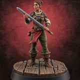 Weighing the Balance Before Buying Human Weapon Shop Customer — painted concept preview (miniature supplied unpainted)