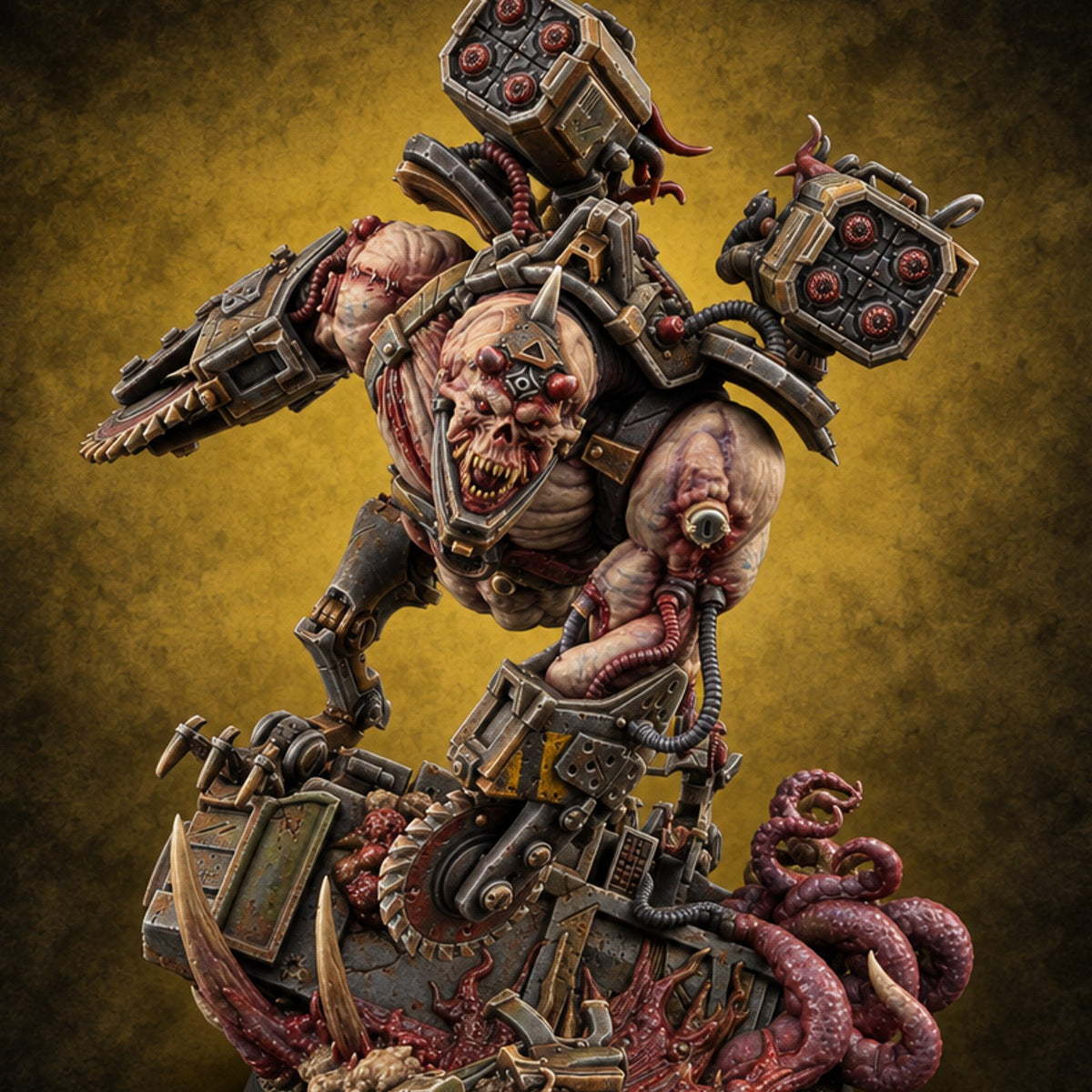 Fever Dream Tenants Flesh Golem Tentacled Brute A — painted concept preview (miniature supplied unpainted)