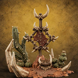 Where the Badlands Grow Teeth Horned Badlands Terrain Piece C — painted concept preview (terrain supplied unpainted)