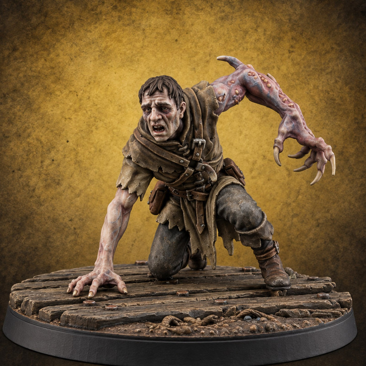 Succumbing to the Change Human Mutant F — painted concept preview (miniature supplied unpainted)