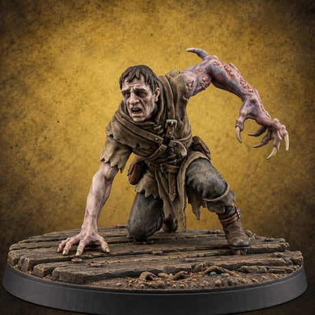 Succumbing to the Change Human Mutant F Miniature for Dungeons and Dragons, Pathfinder or other TTRPGs