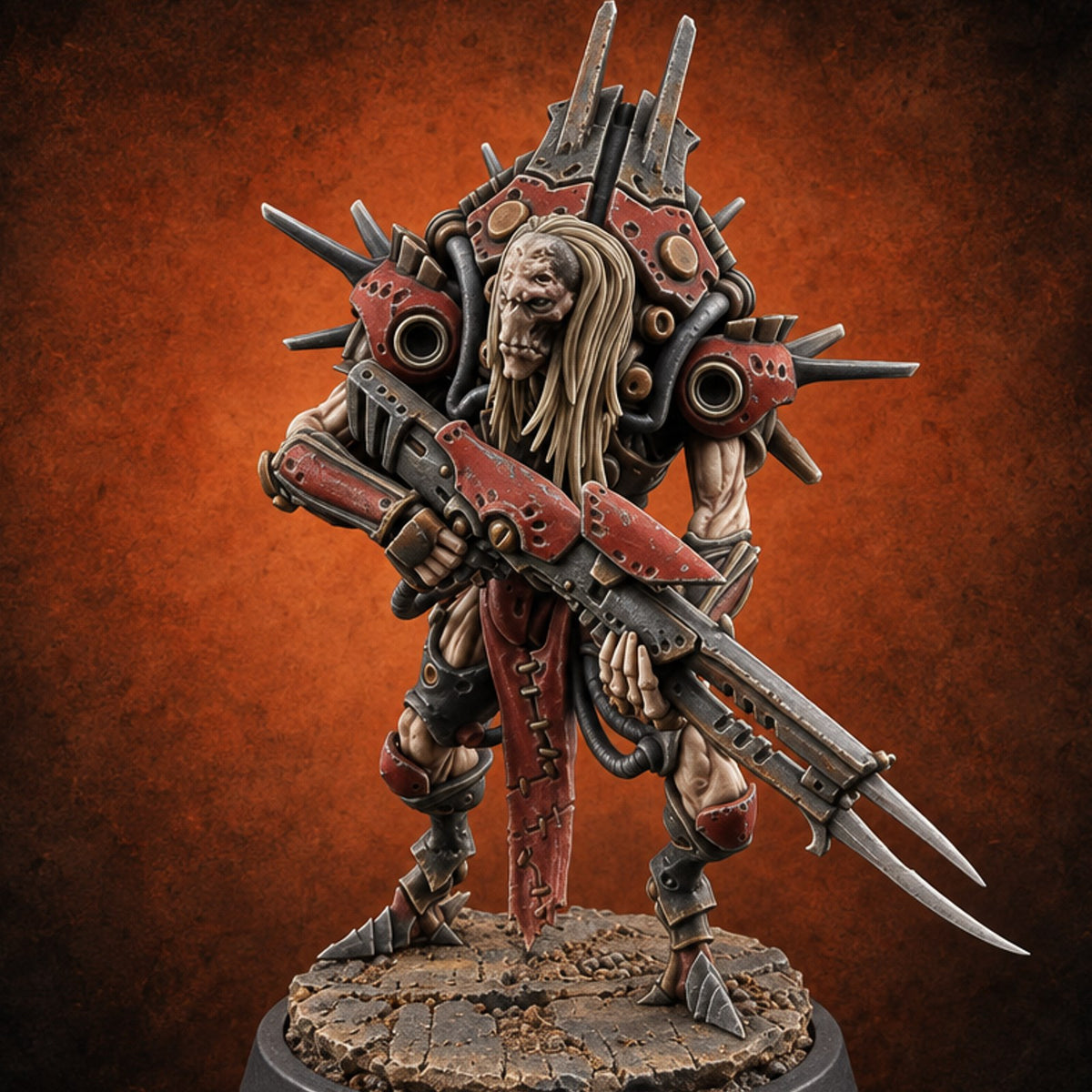 Quota Still Unfilled Human Biomechanical Snatcher A — painted concept preview (miniature supplied unpainted)