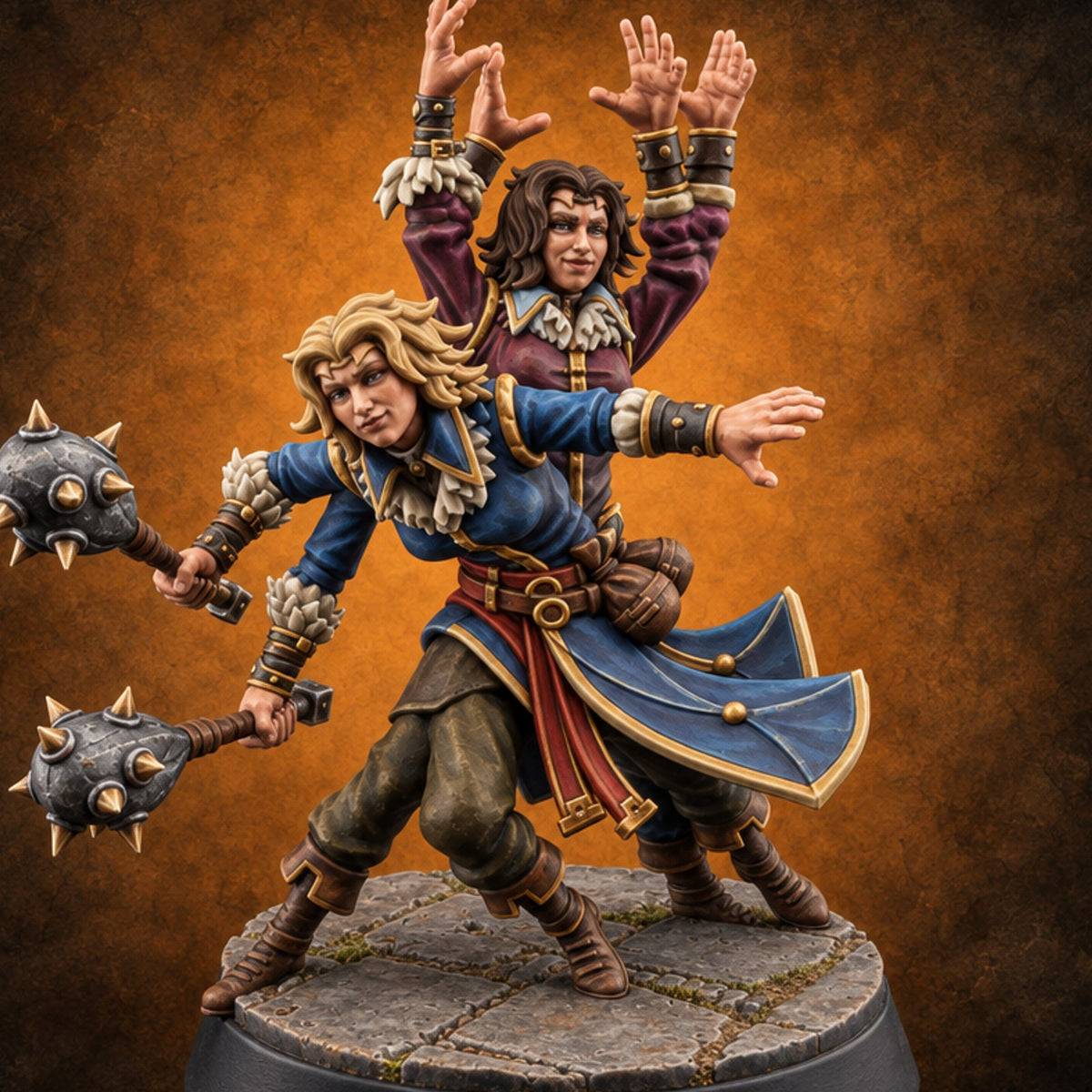 Schools of Thought, Zero Faculty Meetings Human Mage D — painted concept preview (miniature supplied unpainted)
