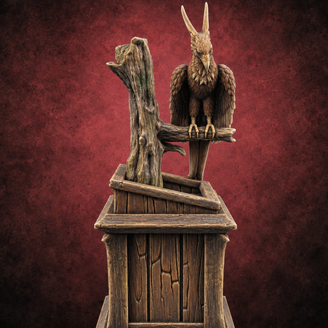 Rug Burn Risk Wooden Hunting Lodge Trophy Display D — painted concept preview (terrain supplied unpainted)