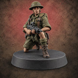 Sweeping the Perimeter Human Bullpup Rifleman F — painted concept preview (miniature supplied unpainted)