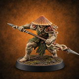Hat Low, Spear Lower Myconid Spear Warrior B — painted concept preview (miniature supplied unpainted)