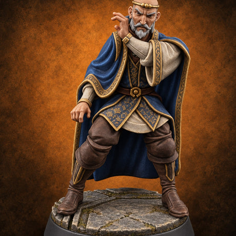 Counsel Given at a Crouch Human Royal Advisor — painted concept preview (miniature supplied unpainted)