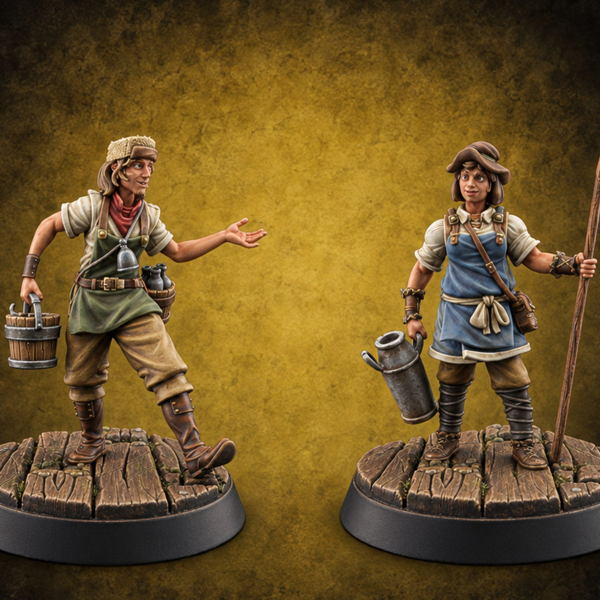 Fresh Pail, Fresh Gossip Human Milk Makers — painted concept preview (miniature supplied unpainted)