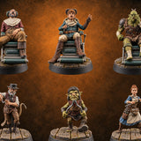 This Won't Hurt a Bit Human Dentists and Patients — painted concept preview (miniature supplied unpainted)
