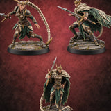 Braid Cracks Like a Whip Elf Sentinel Swordswomen — painted concept preview (miniature supplied unpainted)