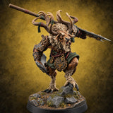 Reindeer Games Satyr Warrior A — painted concept preview (miniature supplied unpainted)