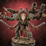 Total Overkill Warforged Titan Totem Walker A — painted concept preview (miniature supplied unpainted)