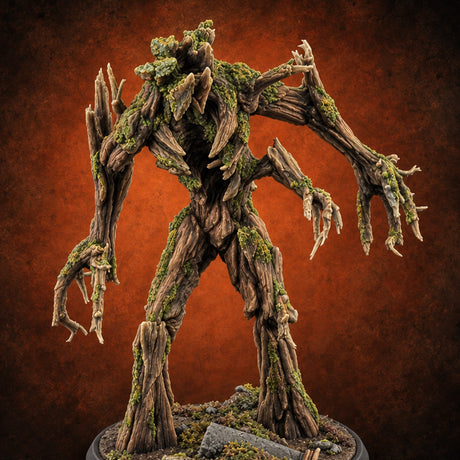 Splinters Before Sunrise Treant Soldier — painted concept preview (miniature supplied unpainted)