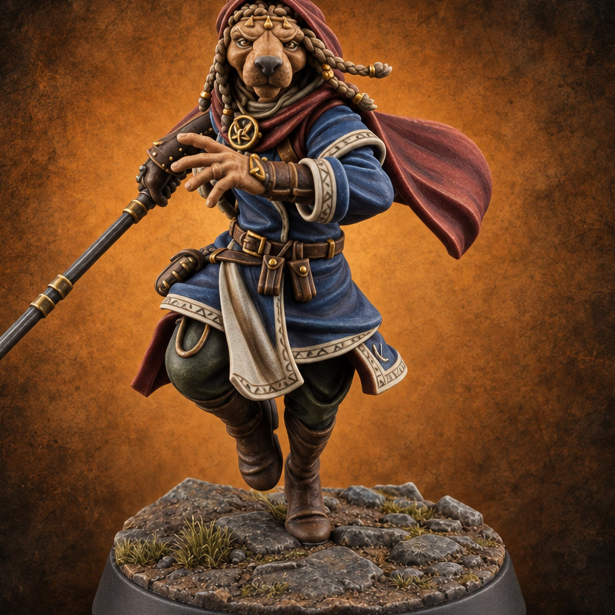 Live Ammunition Apprentice Mage A — painted concept preview (miniature supplied unpainted)