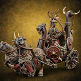 Spiked Hubs, Short Patience Human Huscarl Chariot — painted concept preview (miniature supplied unpainted)