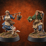 Chores Interrupted by Something Strange Human Farmers — painted concept preview (miniature supplied unpainted)
