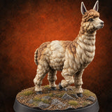 Fluff Above Its Station Alpaca Beast — painted concept preview (miniature supplied unpainted)