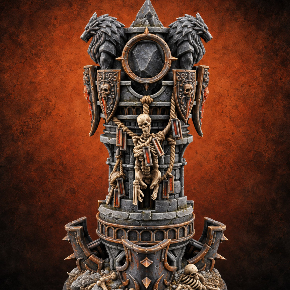 A Howl Lot of Trouble Animated Ward Tower D — painted concept preview (miniature supplied unpainted)