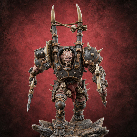 Heavy Metal, Heavier Hands Ogre Armoured Brute D — painted concept preview (miniature supplied unpainted)
