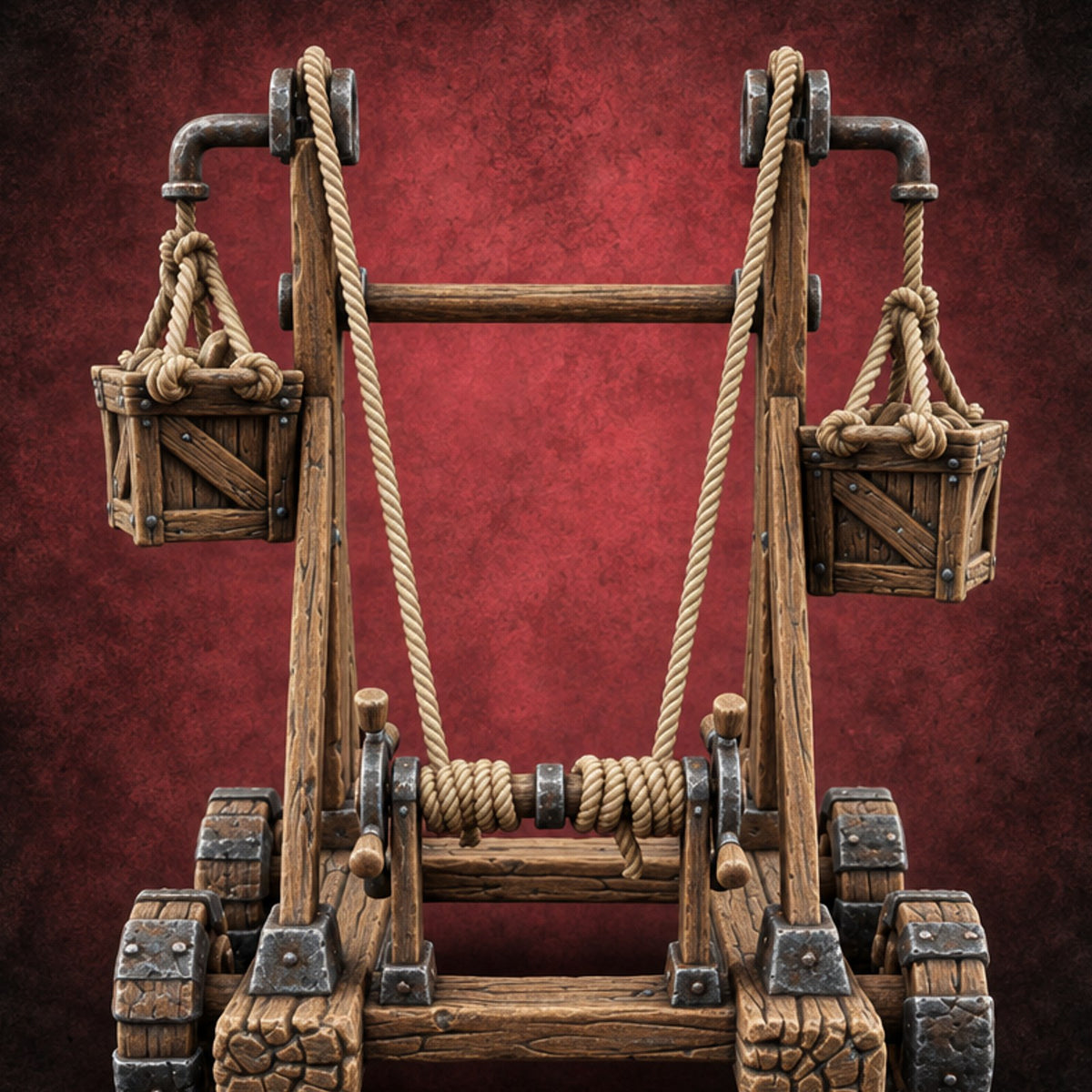 Pulleys, Planks and Plans Wooden Construction Site Terrain B — painted concept preview (terrain supplied unpainted)