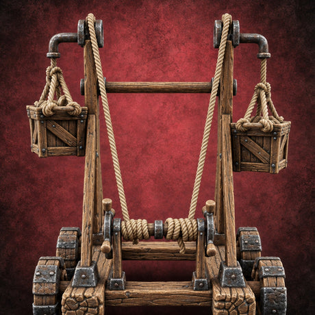 Pulleys, Planks and Plans Wooden Construction Site Terrain B — painted concept preview (terrain supplied unpainted)