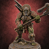 Loud Before They Arrive Orc Heavy Warrior C — painted concept preview (miniature supplied unpainted)