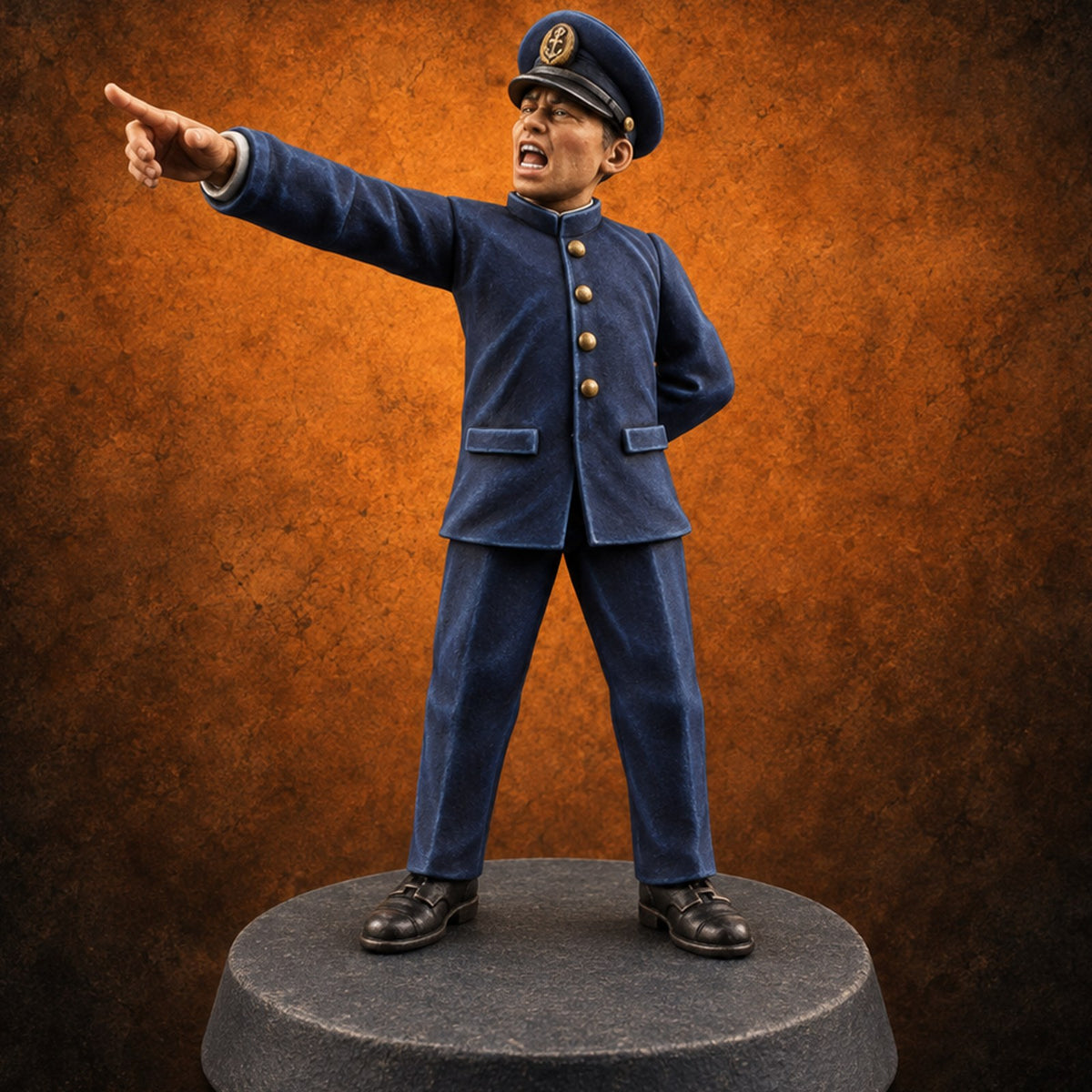 Prepare the Barrage Japanese Naval Howitzer Team B — painted concept preview (miniature supplied unpainted)