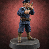 Fire for Effect Japanese Naval Heavy Mortar Team D — painted concept preview (miniature supplied unpainted)