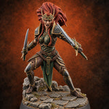 Quiet Until the Hair Flies Elf Sentinel Rogue A — painted concept preview (miniature supplied unpainted)