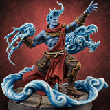 Every Element Answers the Call Genasi Adventurer A — painted concept preview (miniature supplied unpainted)