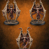 Wings Like an Open Rib Cage Succubus Demon Queens — painted concept preview (miniature supplied unpainted)