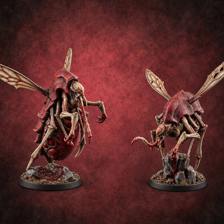 Bloodbank Overdrafts Due Chasme Winged Insect Demons — painted concept preview (miniature supplied unpainted)