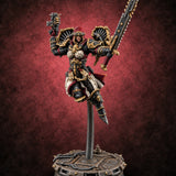 Prayers Descend Armed Human Jump Pack Warrior C — painted concept preview (miniature supplied unpainted)