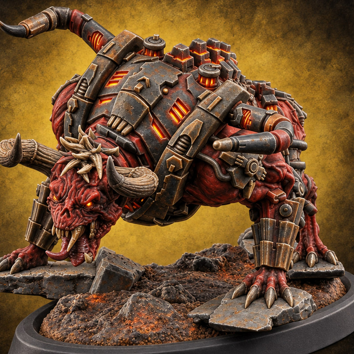 Fetch Is Not the Game Hell Hound D — painted concept preview (miniature supplied unpainted)