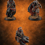 Shadows Don't Leave Footprints Human Ninja Rogues — painted concept preview (miniature supplied unpainted)