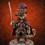 The Challenge Needs No Words Tabaxi Swashbuckler — painted concept preview (miniature supplied unpainted)