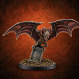 Roosting on Borrowed Headstones Giant Bat A — painted concept preview (miniature supplied unpainted)