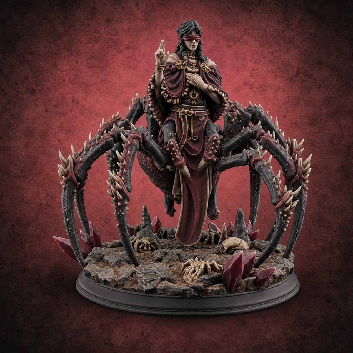 Her Mother Is Listening Drider — painted concept preview (miniature supplied unpainted)