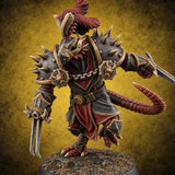 Pauldrons Like Pincushions Dragonborn Reaver Leader — painted concept preview (miniature supplied unpainted)