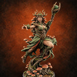 The Forest Floor Followed Her Up Dryad Fungal Druid — painted concept preview (miniature supplied unpainted)
