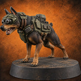 Pointing the Way Human and War Dog Team Member B — painted concept preview (miniature supplied unpainted)