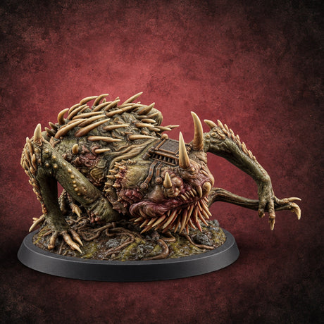 Mouth Opens Before Manners Otyugh Spined Horned Aberration C — painted concept preview (miniature supplied unpainted)